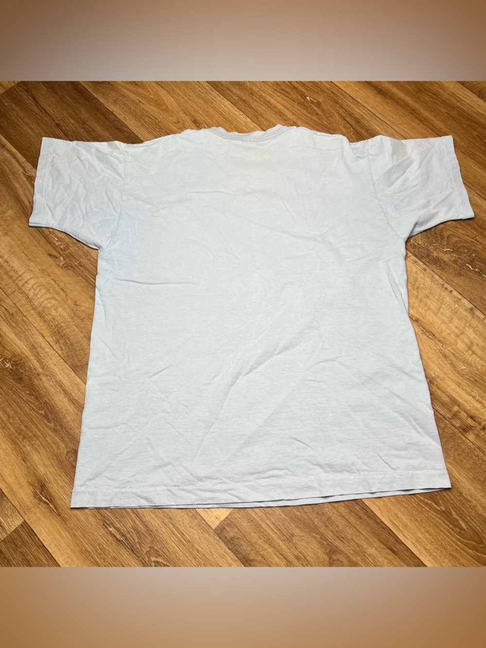 Men’s Vintage Fruit of The Loom T Shirt Single Stitch Blue Graphic T Shirt - Picture 6 of 9